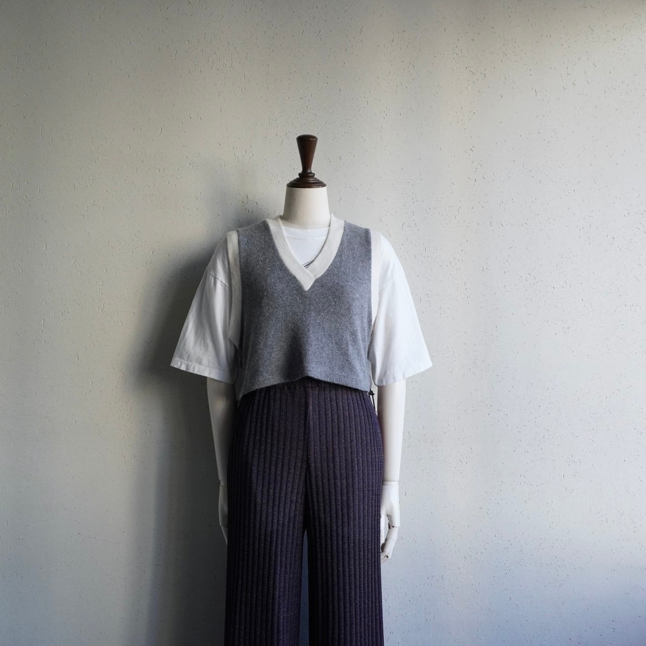 90s EURO Lace Up Knit Vest
