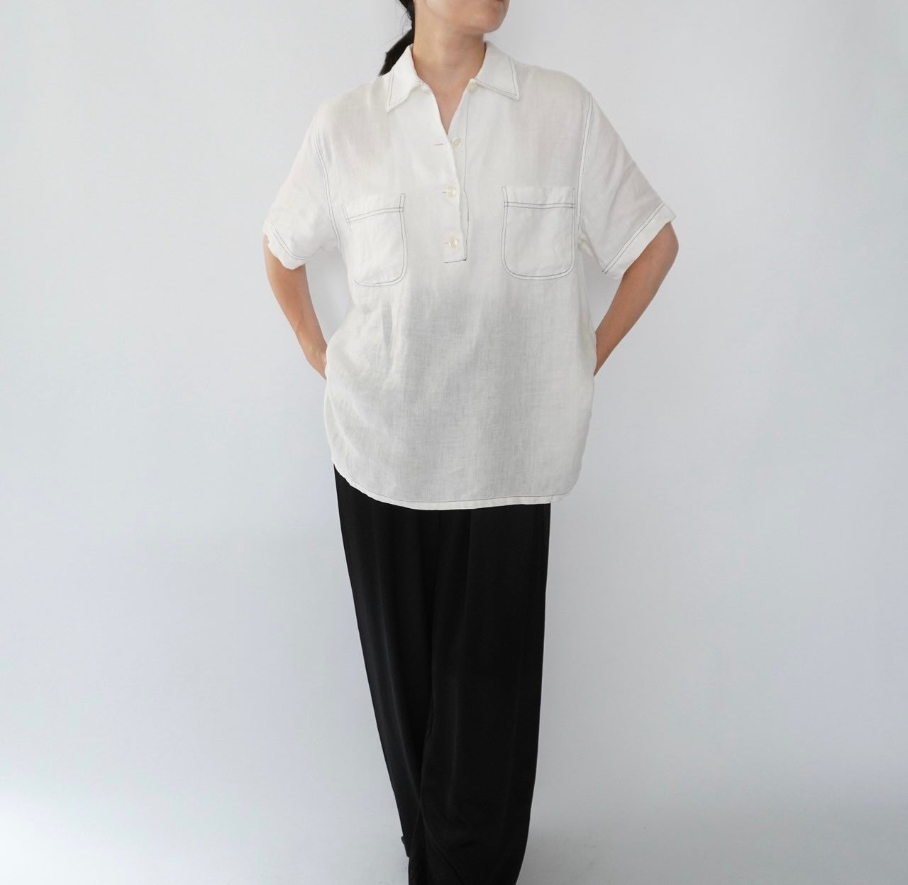 90s Linen Shirt Made in Italy
