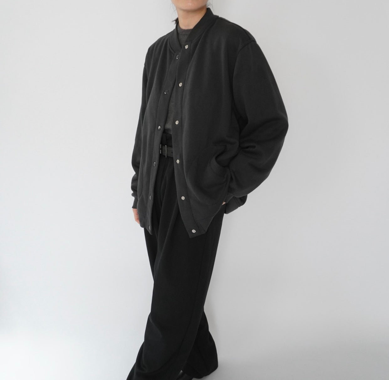 90s Black Sweater Jacket,Cardigan