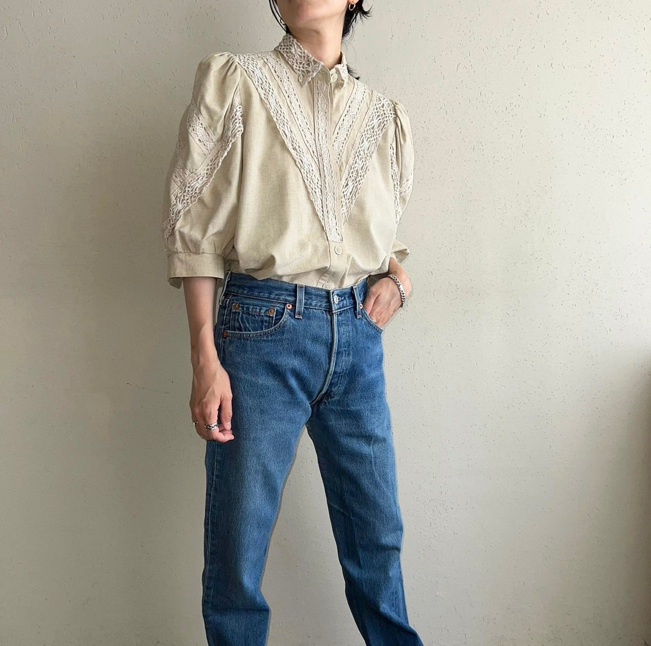 80s EURO Design Blouse