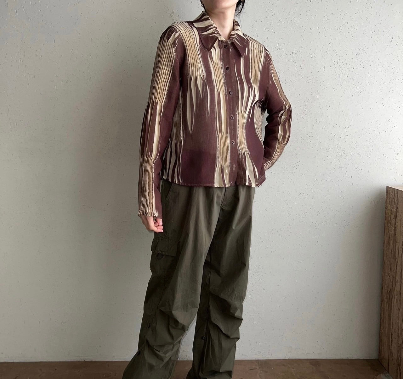 Pleated Design Shirt