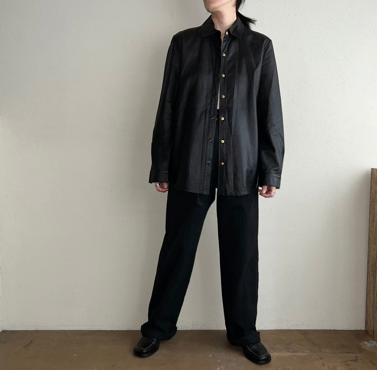 90s Leather Shirt