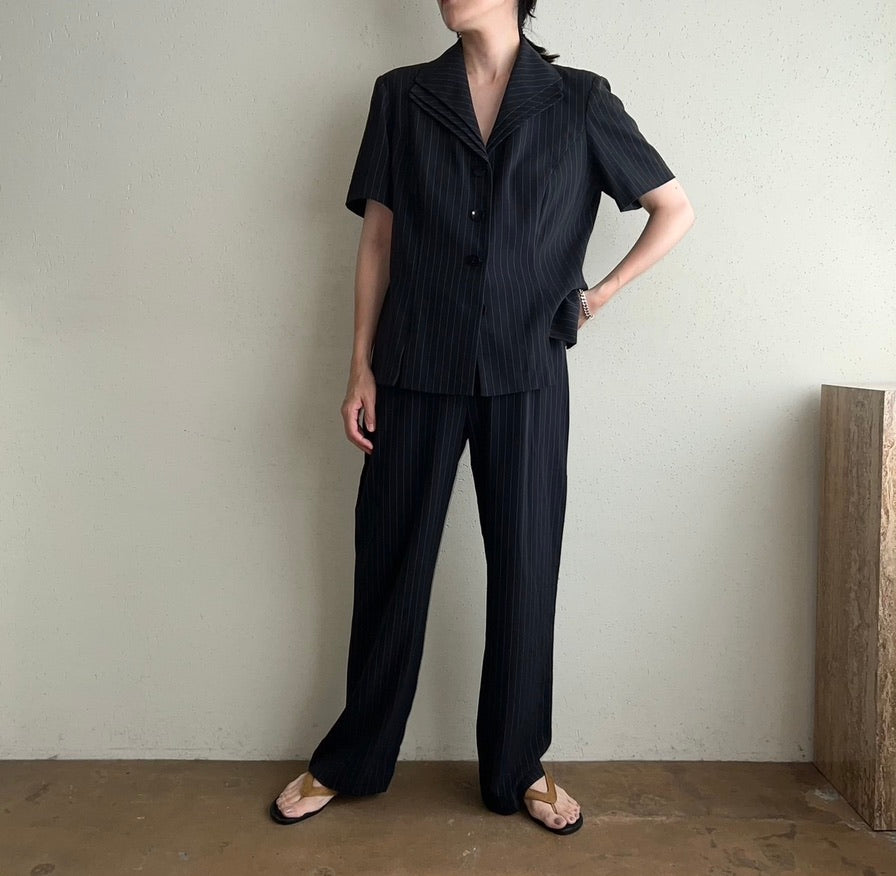 80s "DANNT & NICOLE" Striped Two-Piece