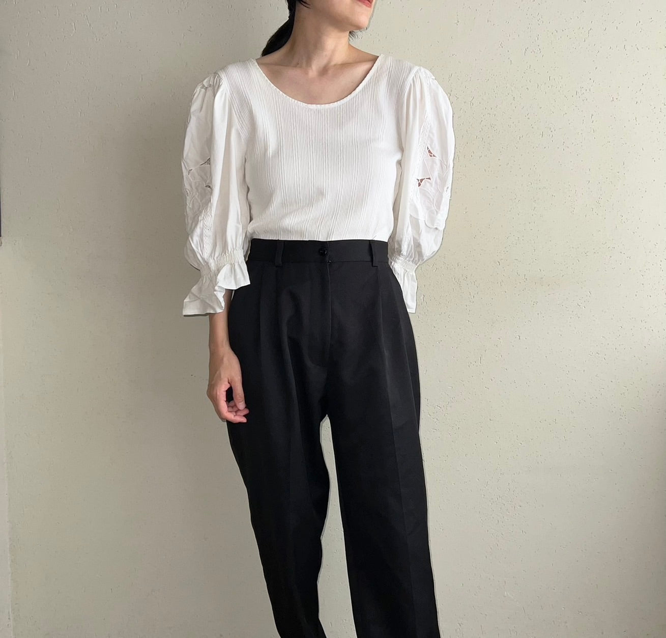 80s EURO Lace Design Top