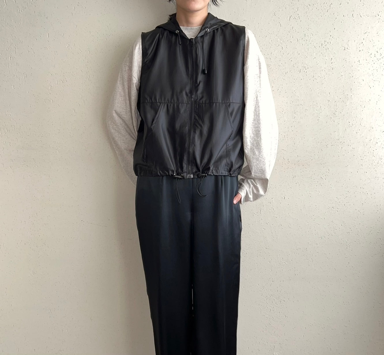 90s Hooded Vest Dead Stock