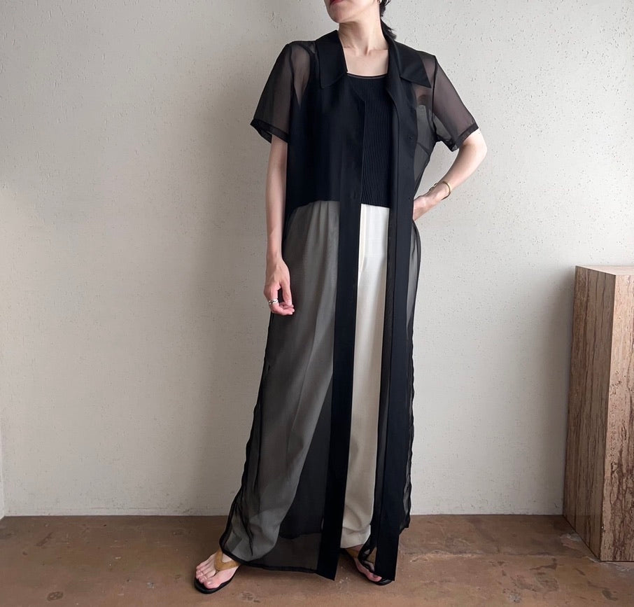 90s EURO Sheer Maxi Dress