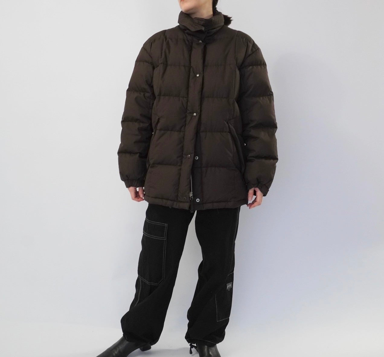 90s Brown Down Jacket