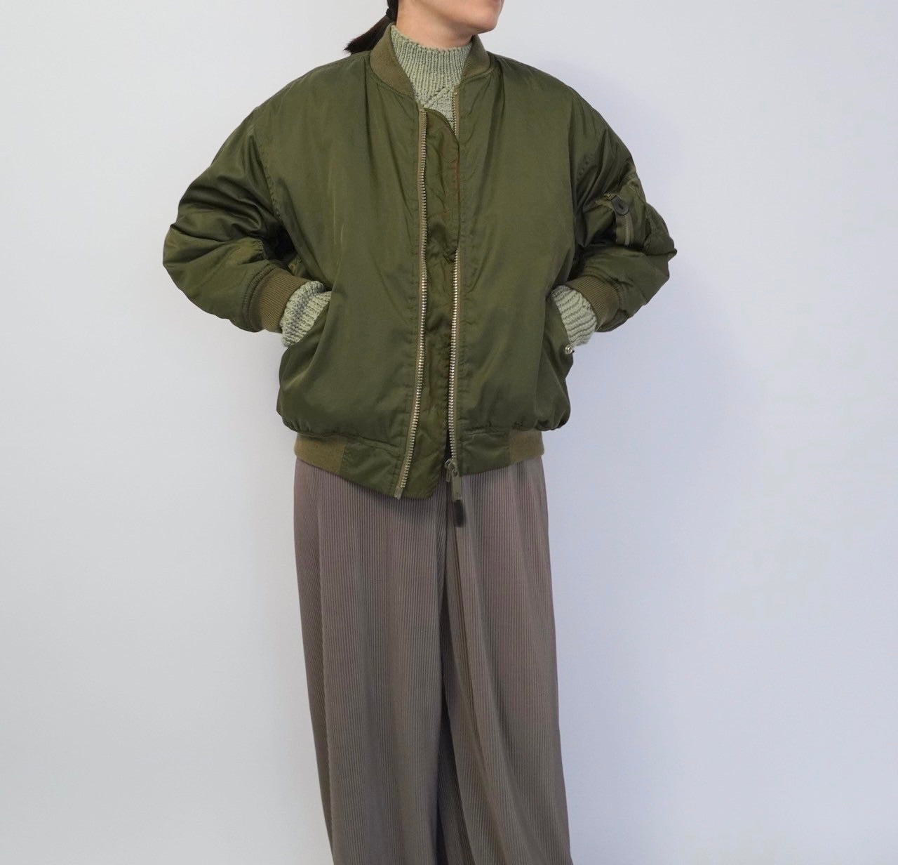 90s Nylon Military Jacket