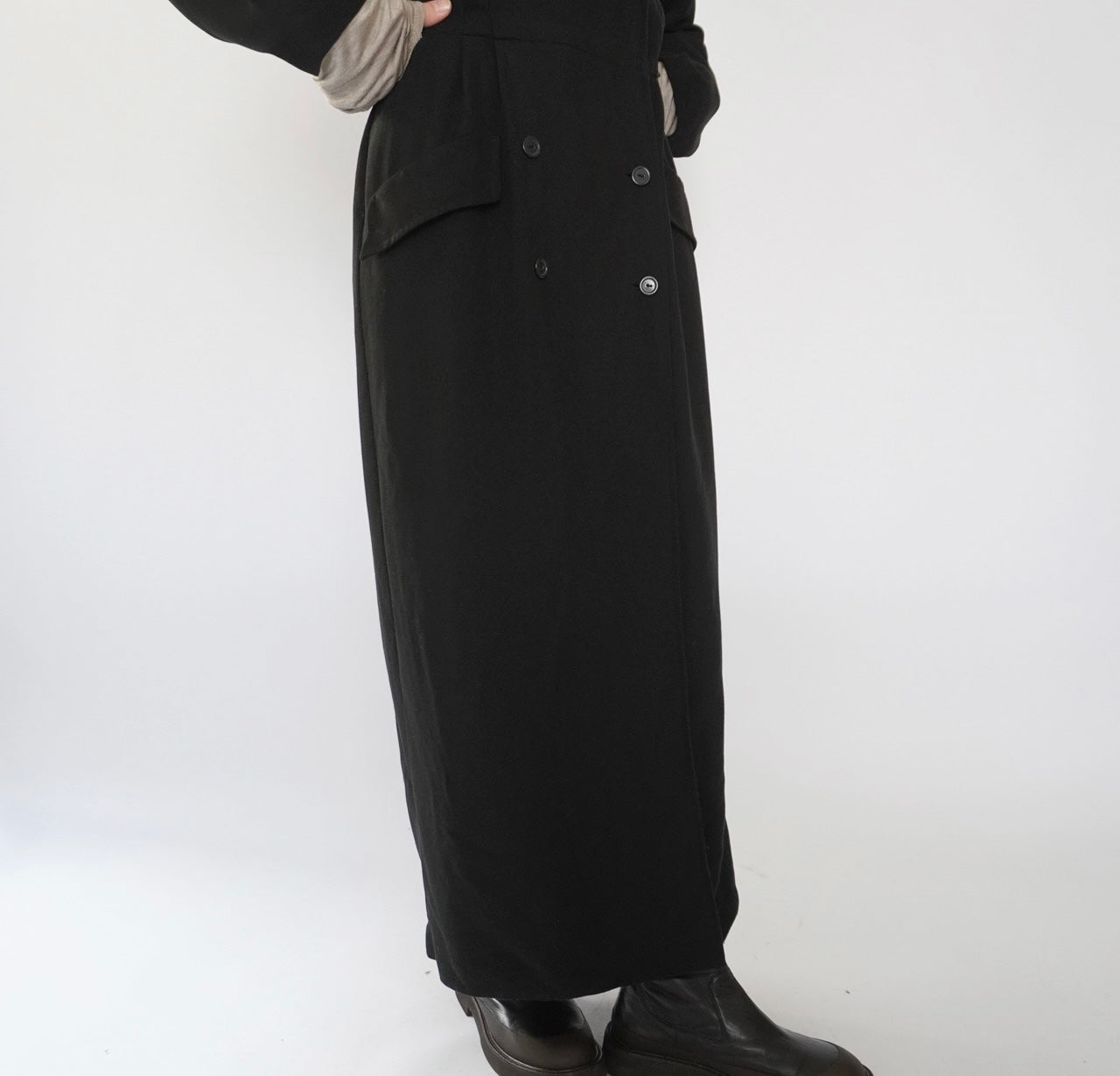 90s Black Design Dress