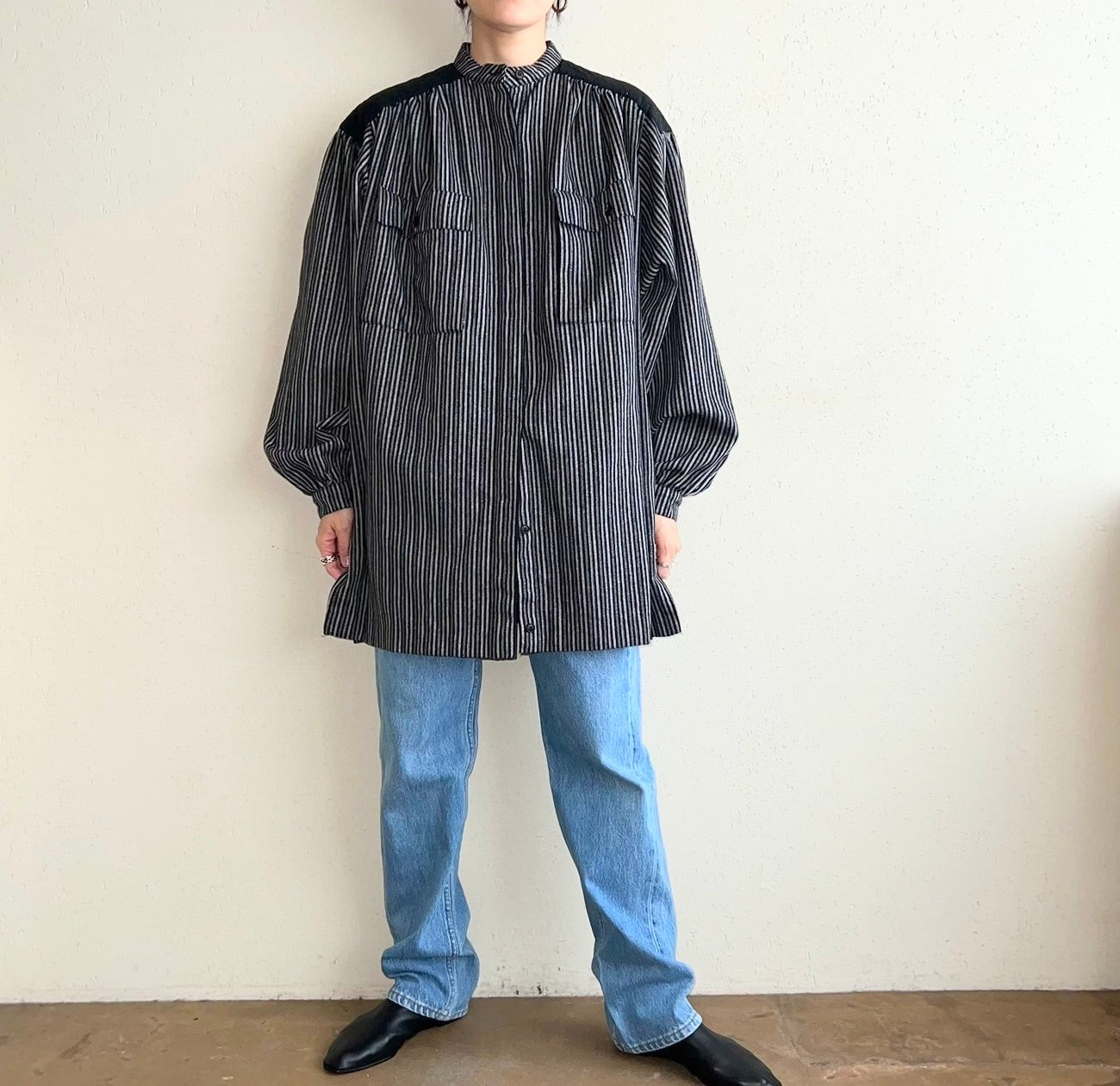 90s Striped Blouse Made in Italy