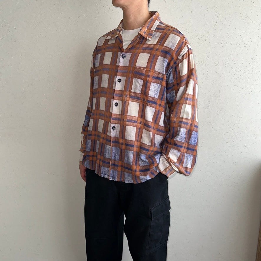 60s PILGRIM Plaid Shirt