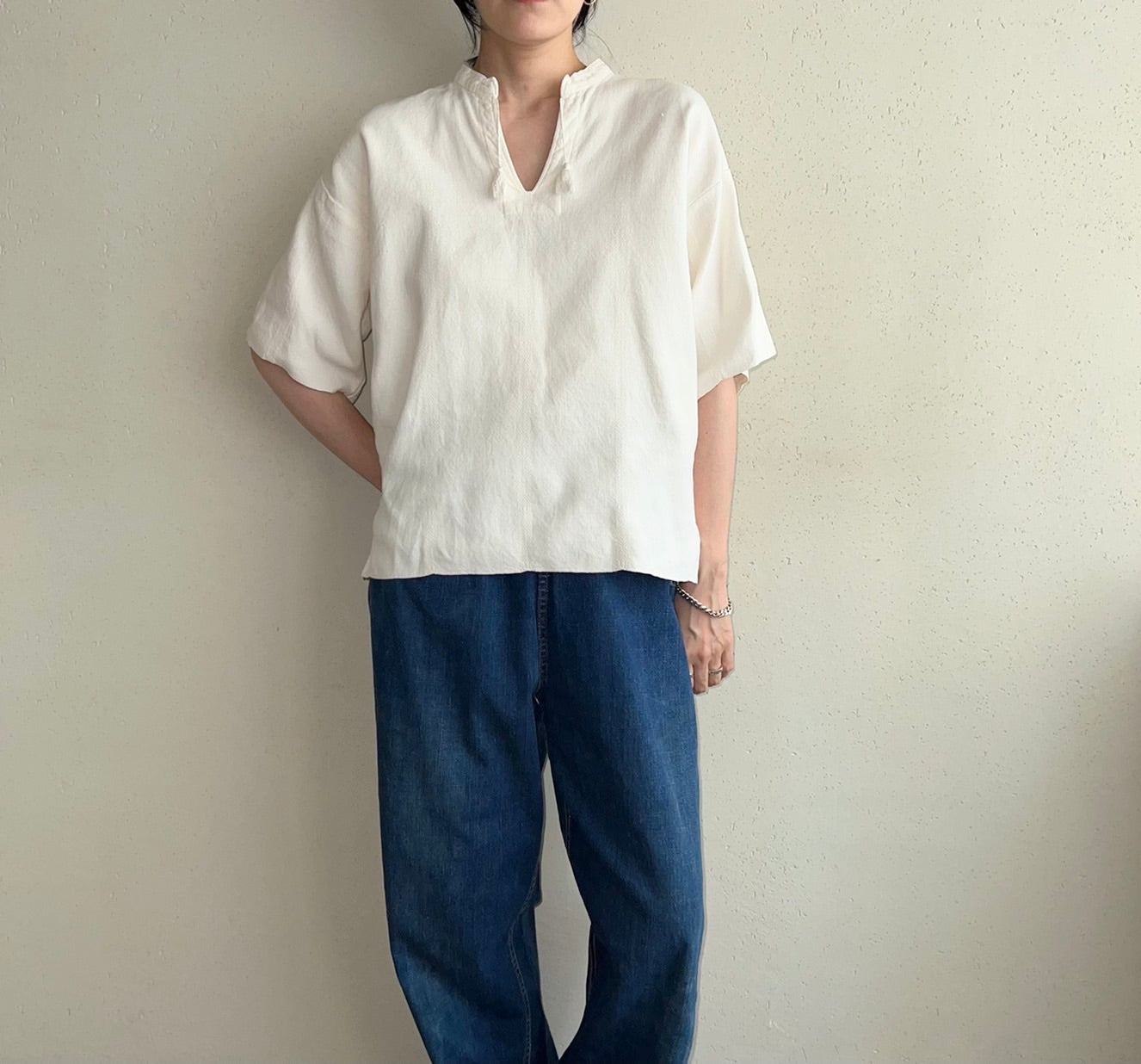 70s Woven Cotton Tunic