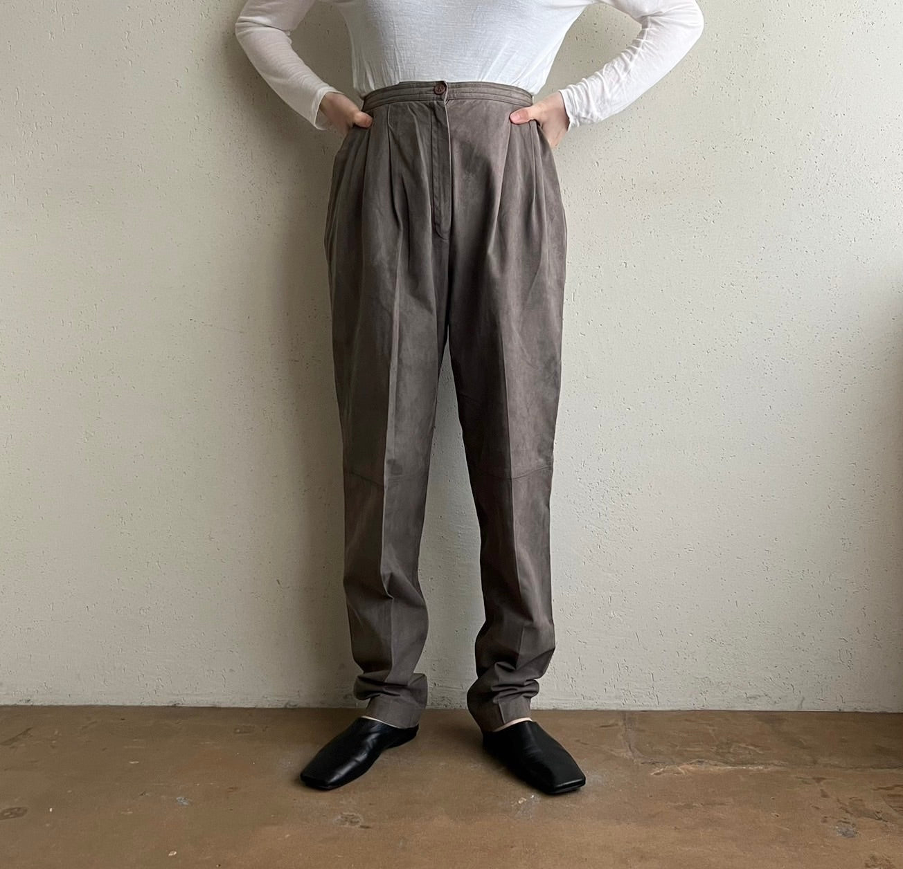 80s Suede Two-Piece Made in USA