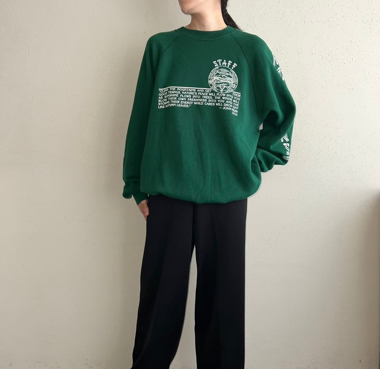 80s Printed Sweater Made in USA
