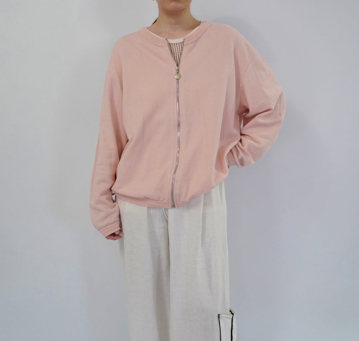 90s Zipped Sweater Made in USA