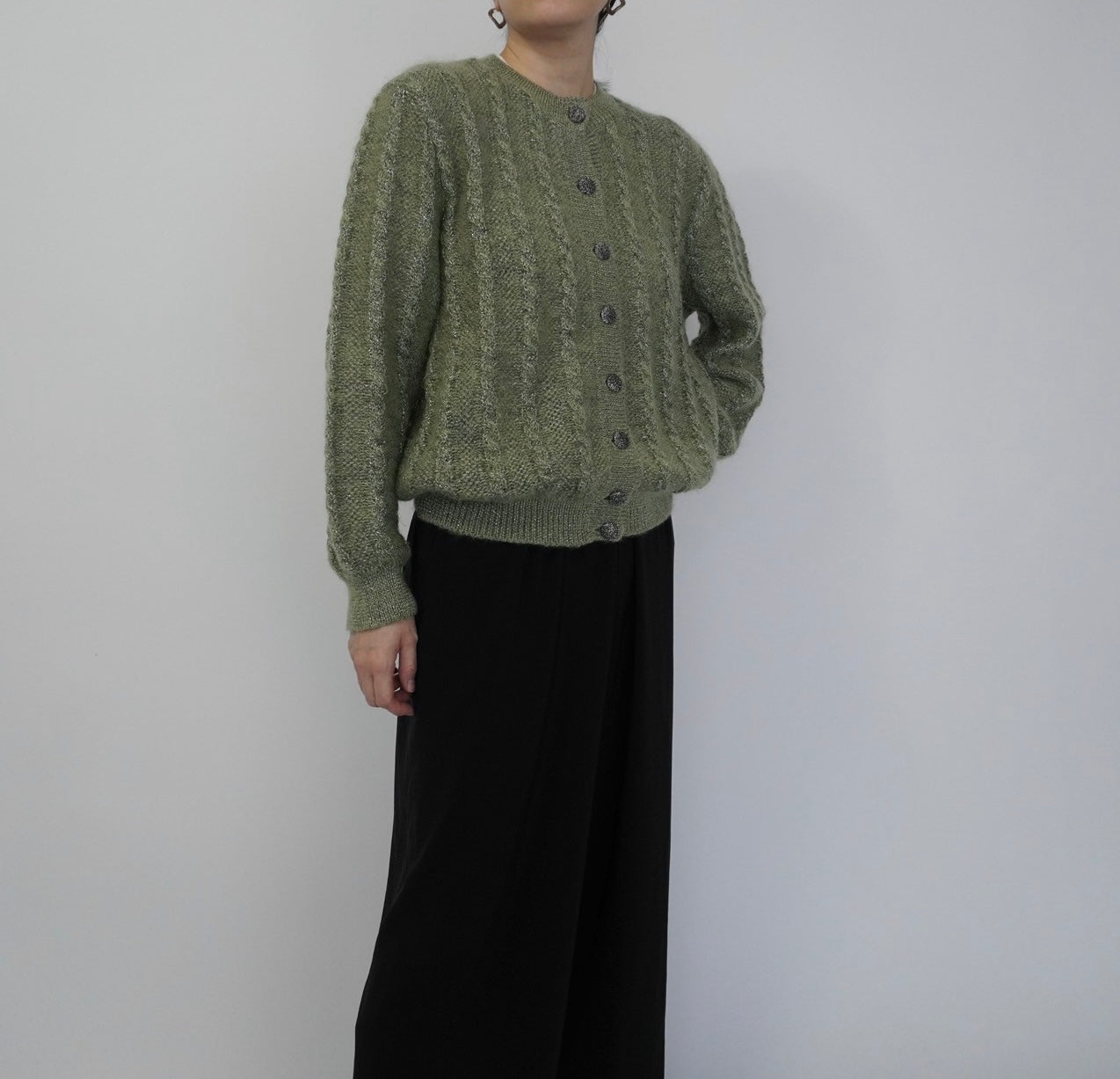 80s Design Knit Cardigan