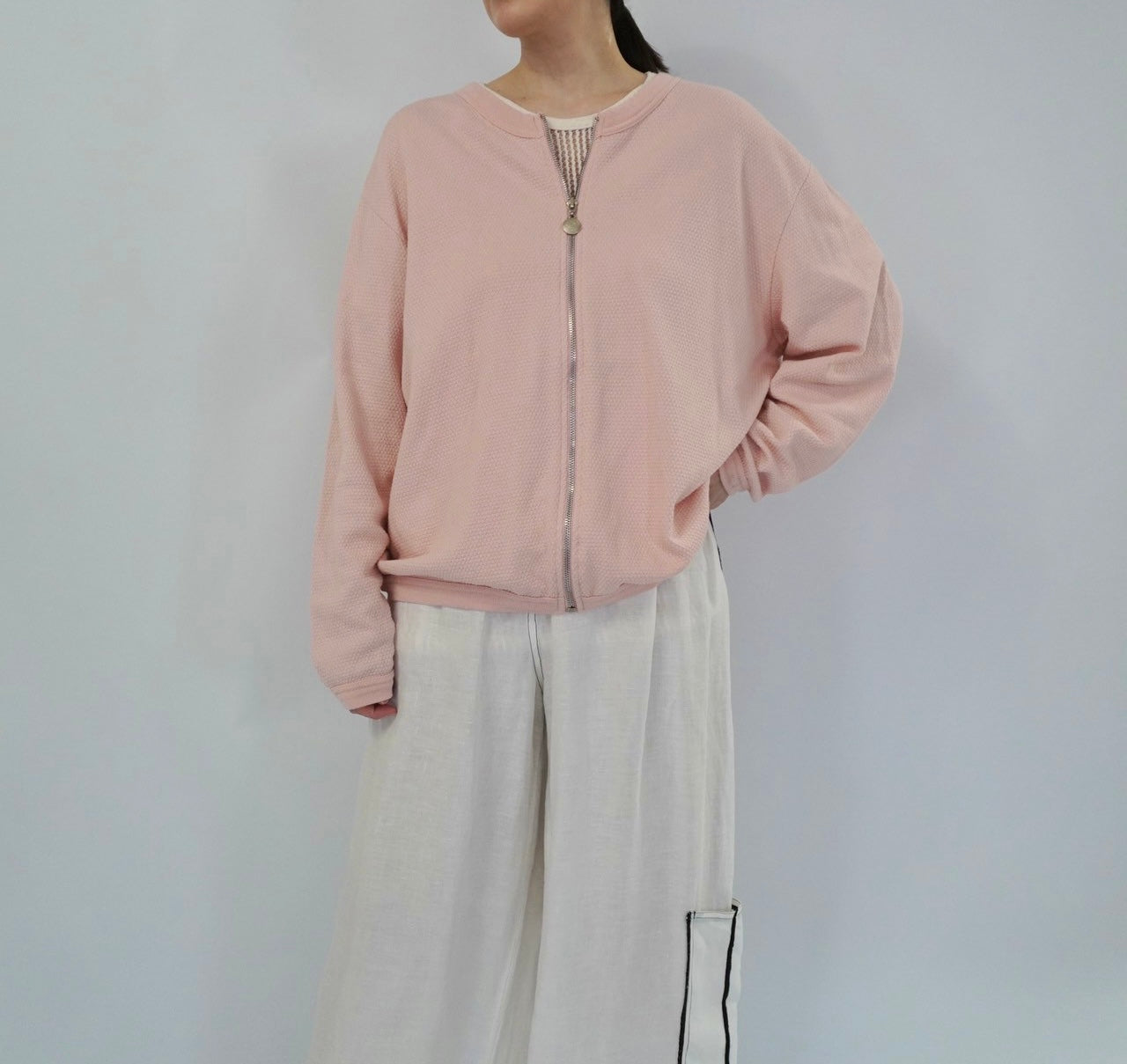 90s Zipped Sweater Made in USA
