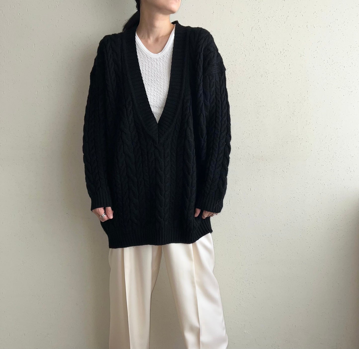 90s V-Neck Wool Knit