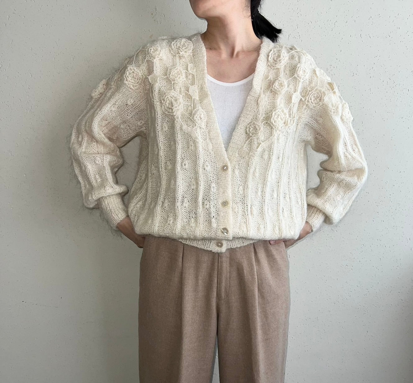 90s Design Knit Cardigan
