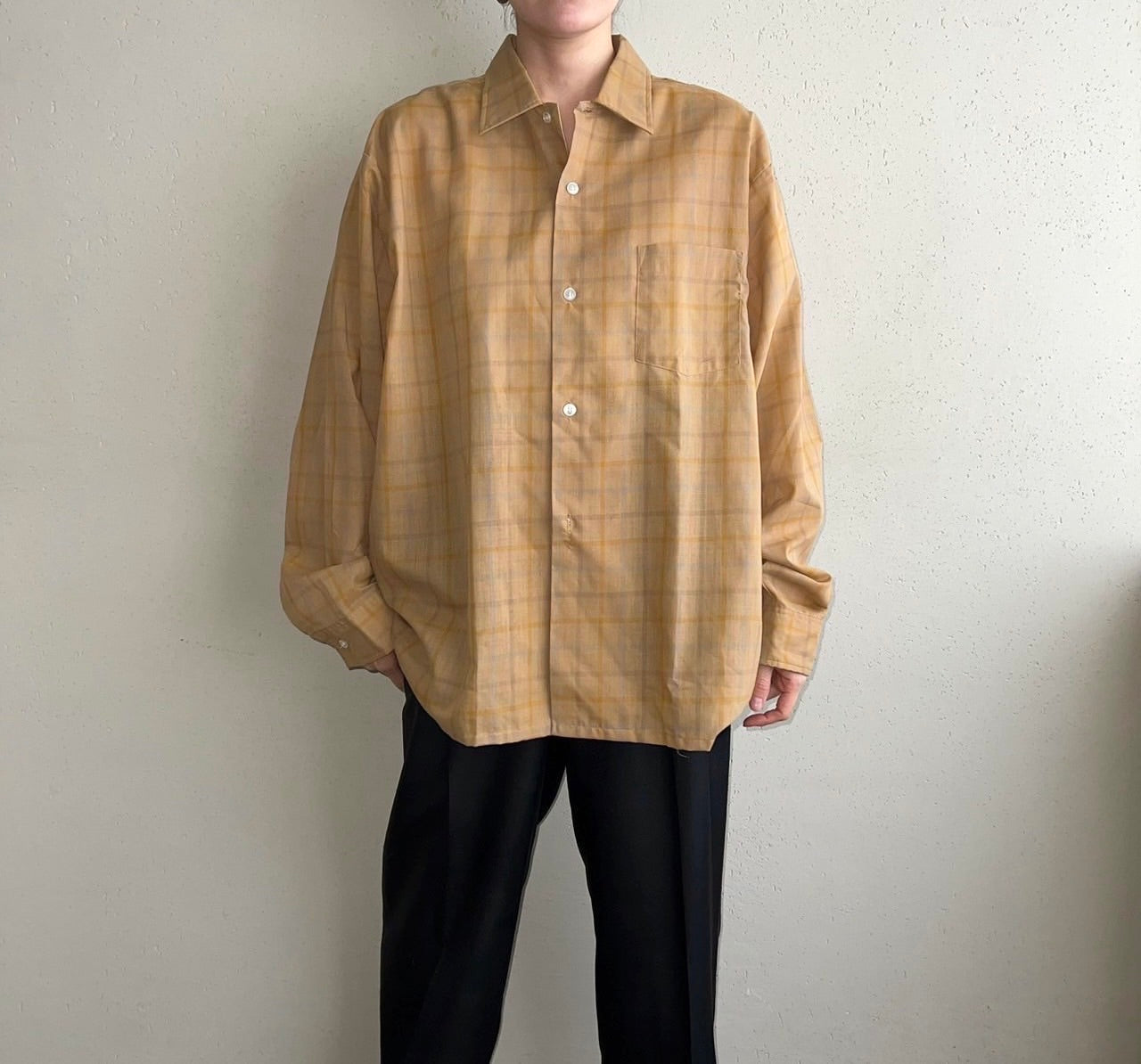 60s"B.V.D." Plaid Shirt
