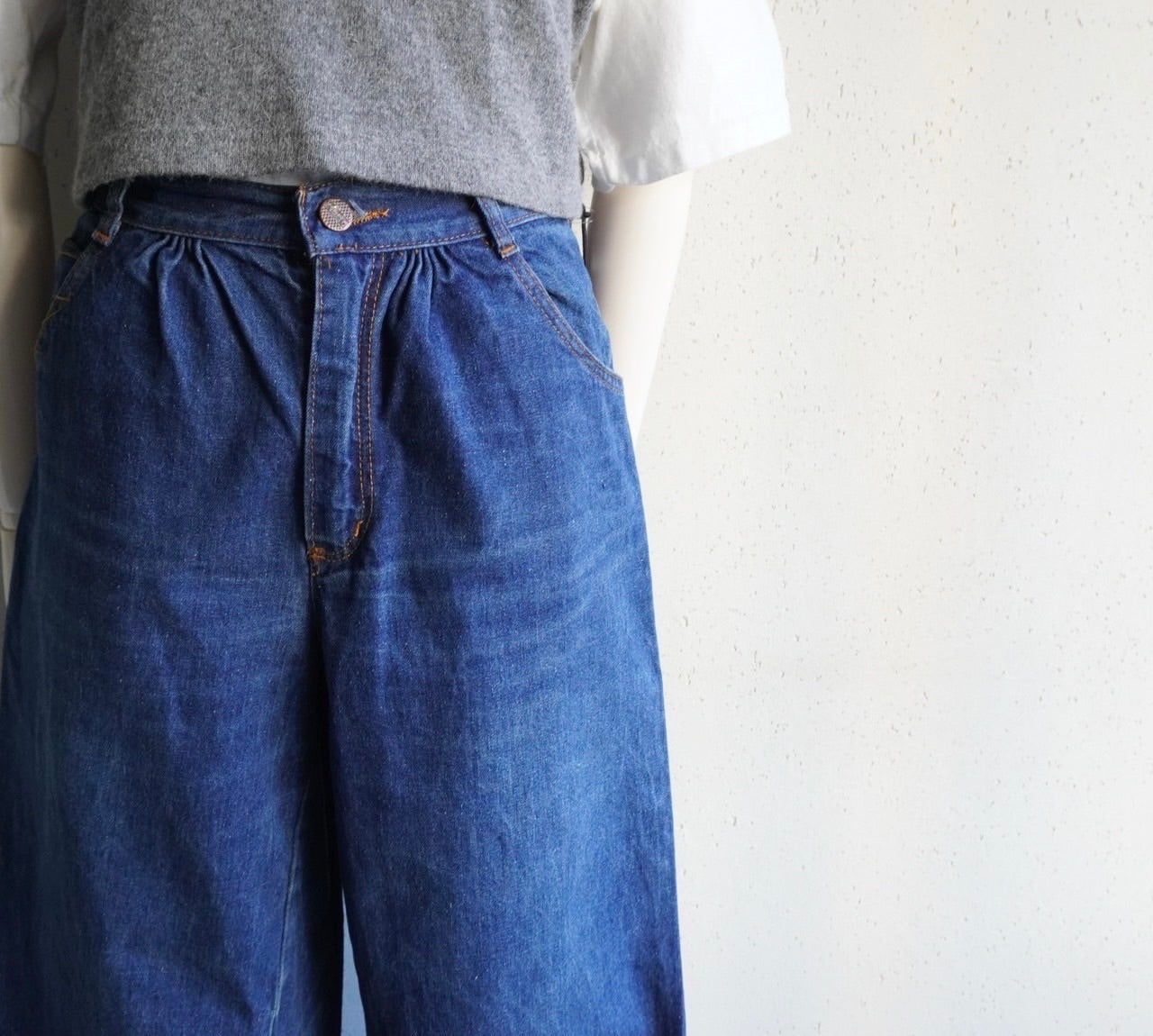 80s ”BENETTON" Wide Denim Pants