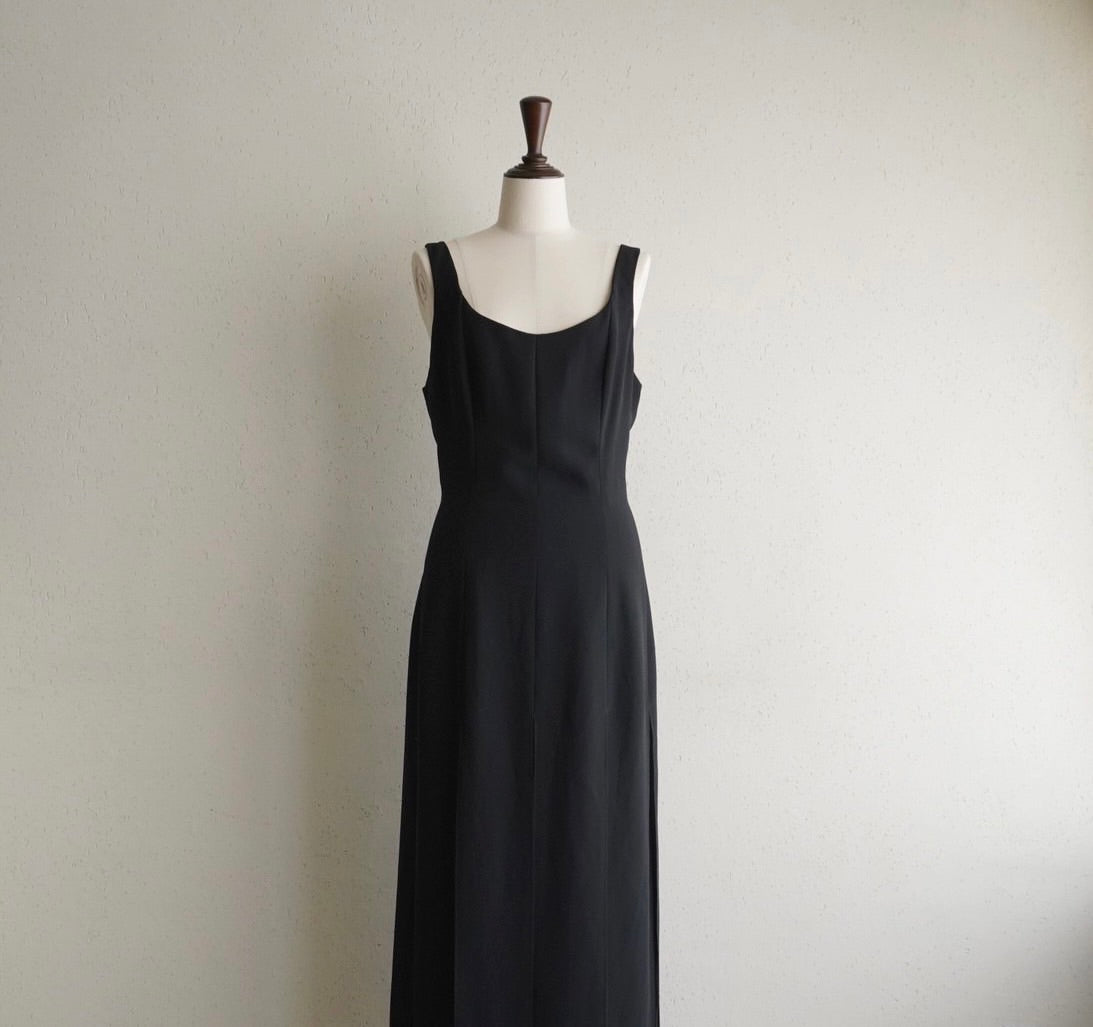 90s Slit Design Dress Made in USA
