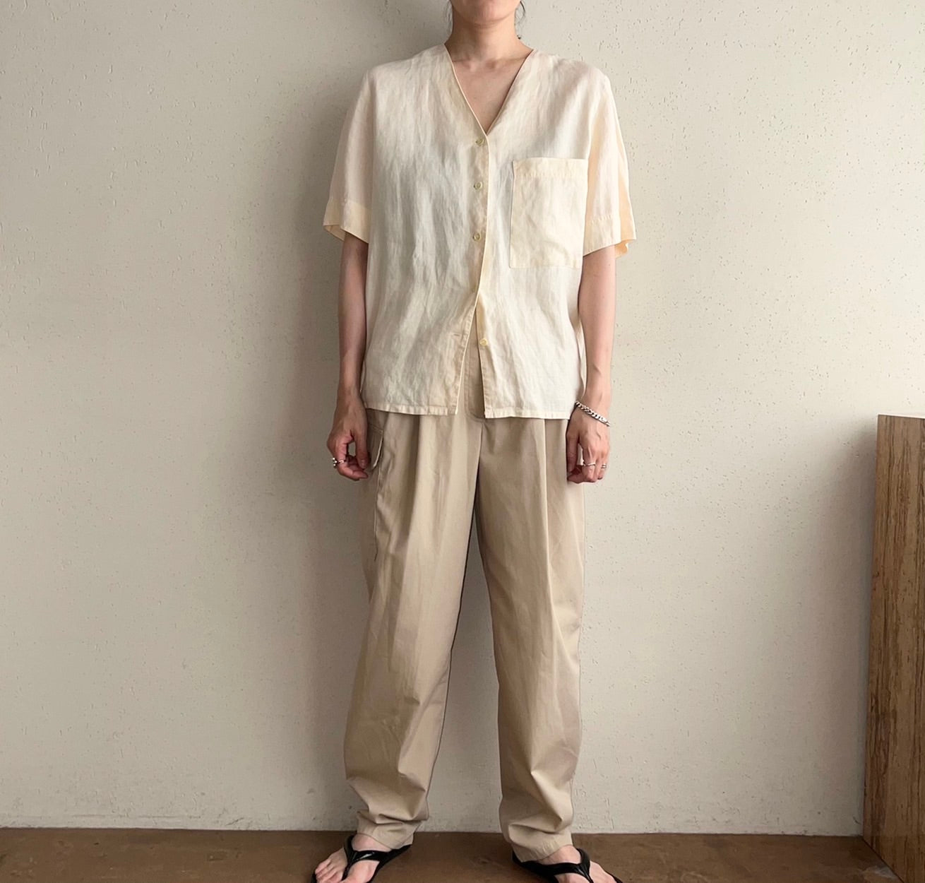 90s Linen Blouse