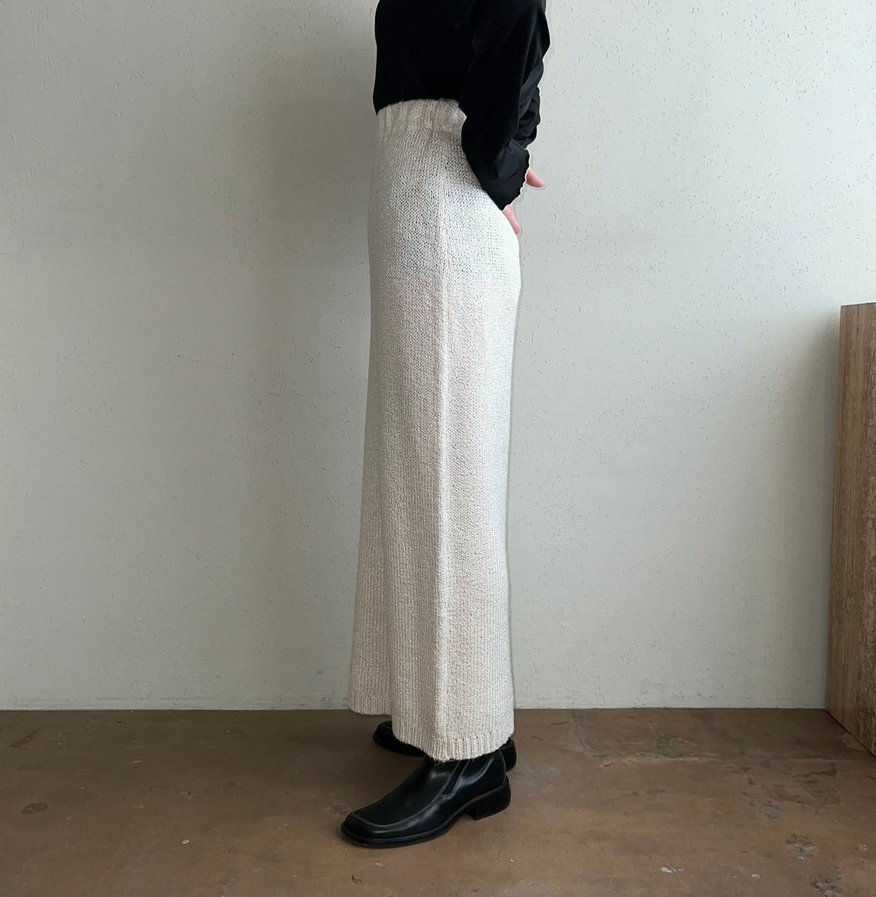 90s Hand Loomed Knit Skirt Made in USA