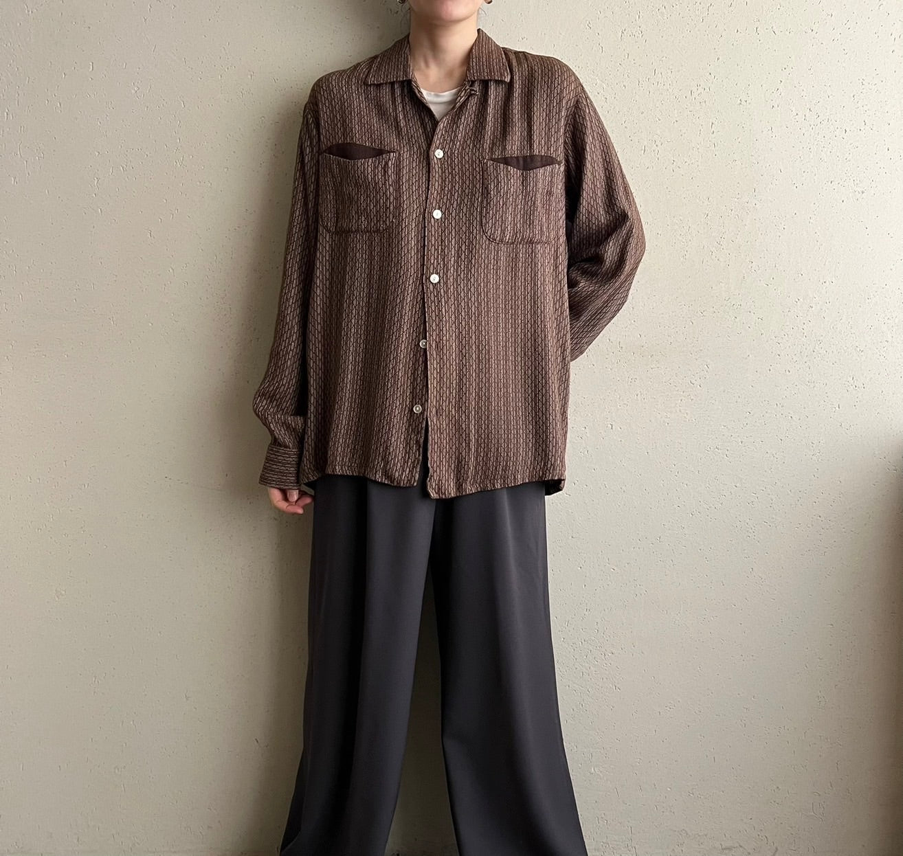 60s "SPIRE" Pattern shirt