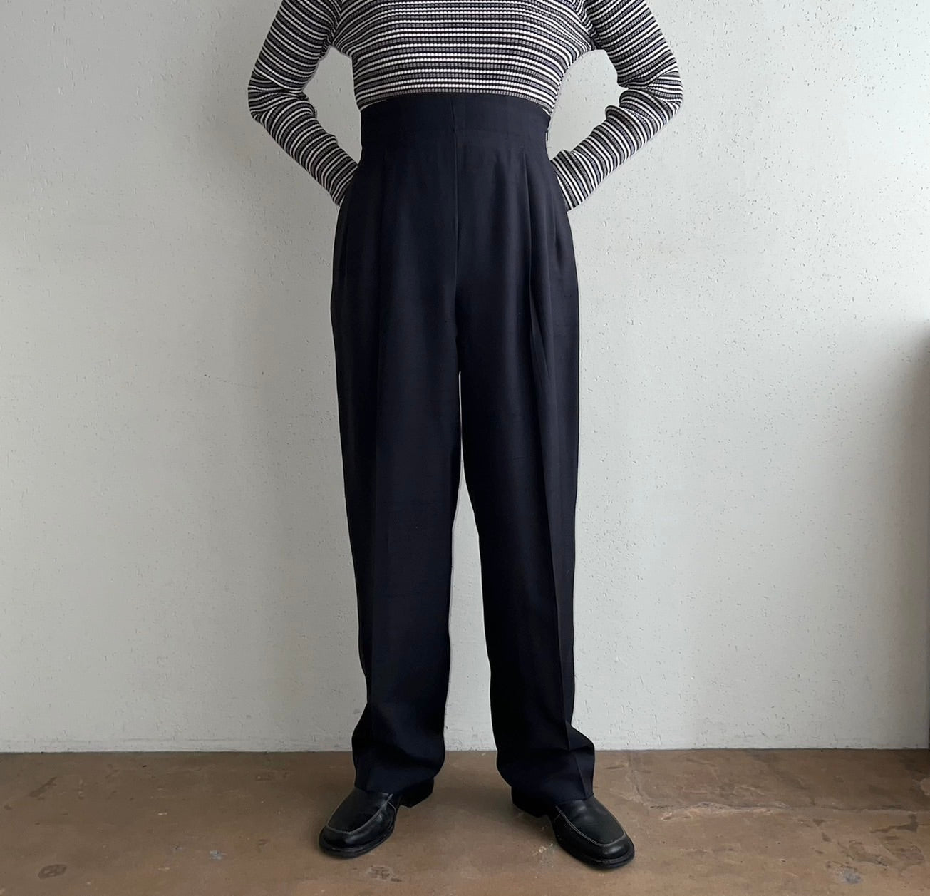 90s High Waisted Silk Pants
