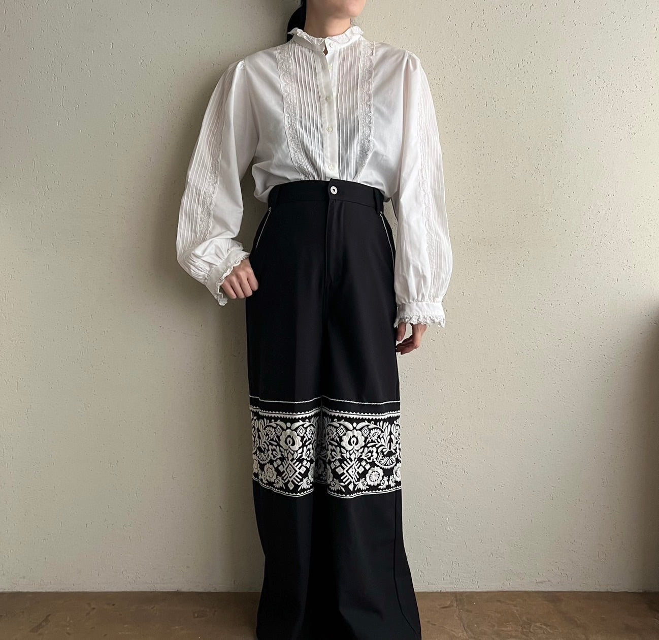 90s Lace Blouse Made in Austria
