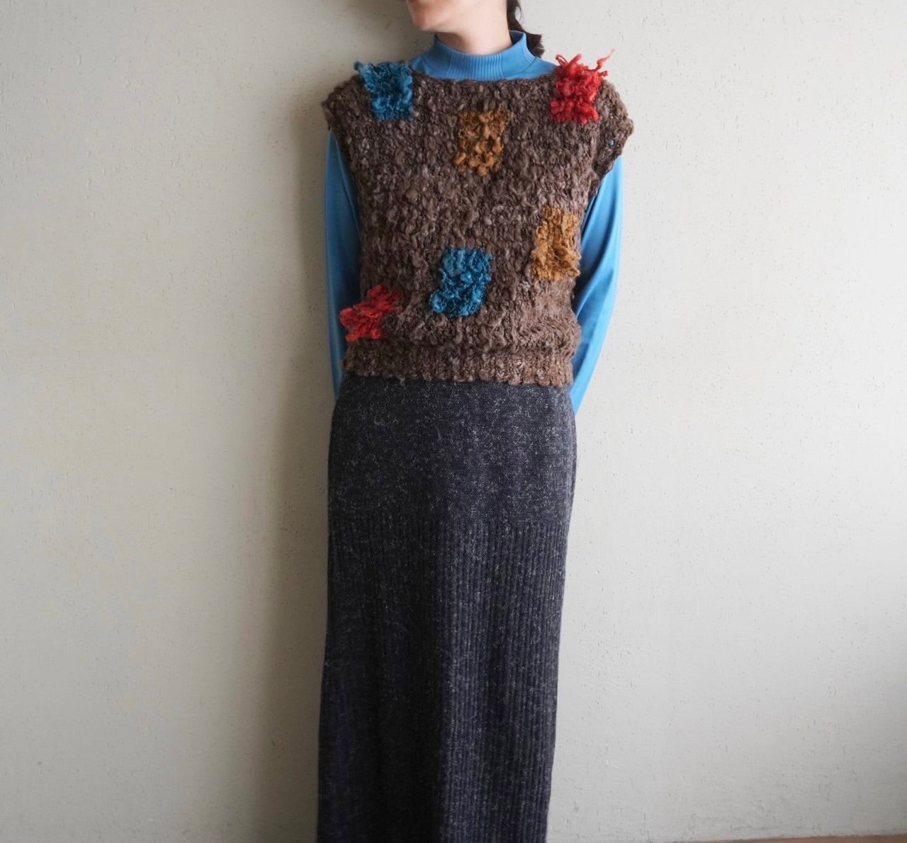 90s Design Knit Vest