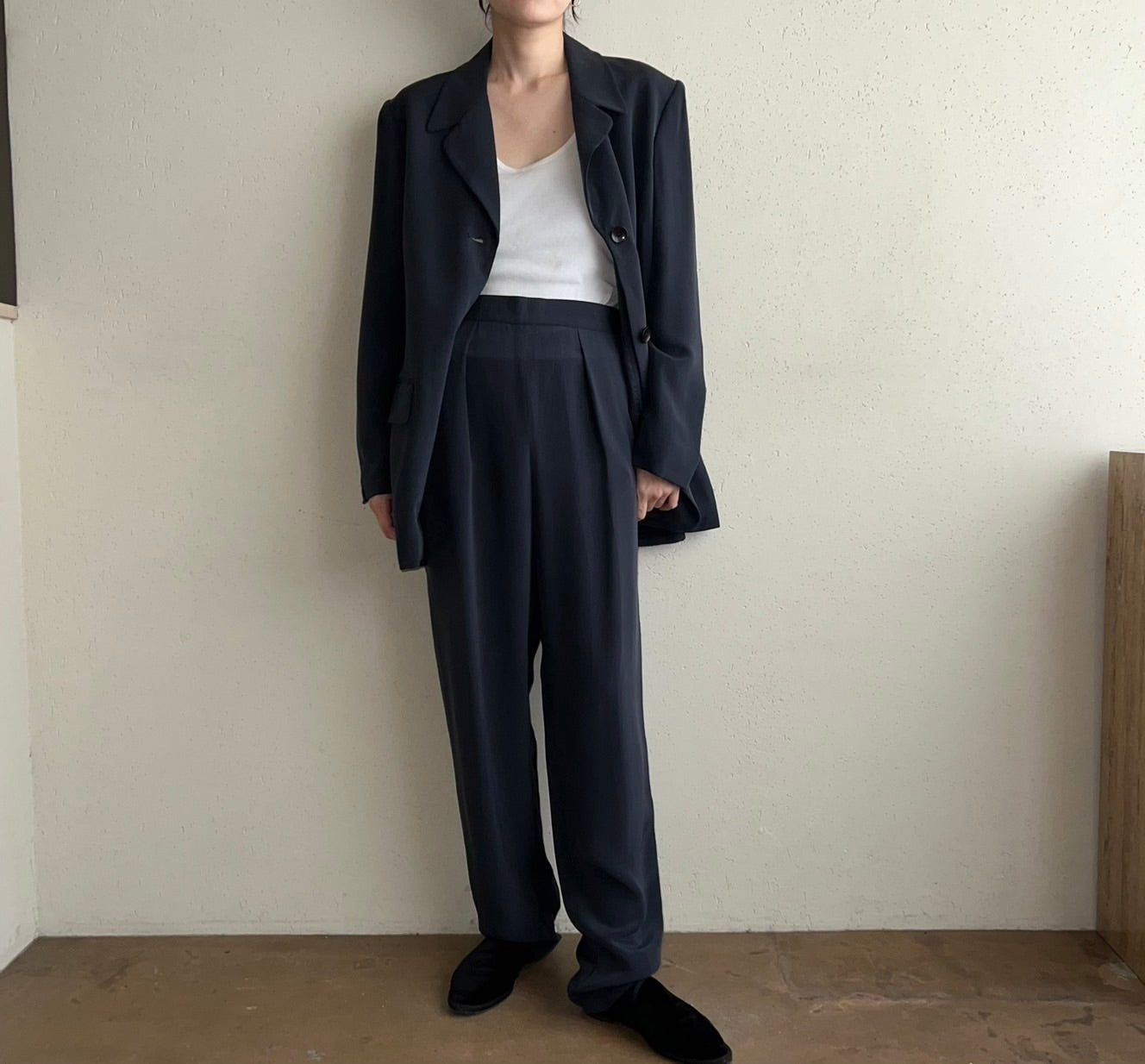90s Silk Two-Piece Suit