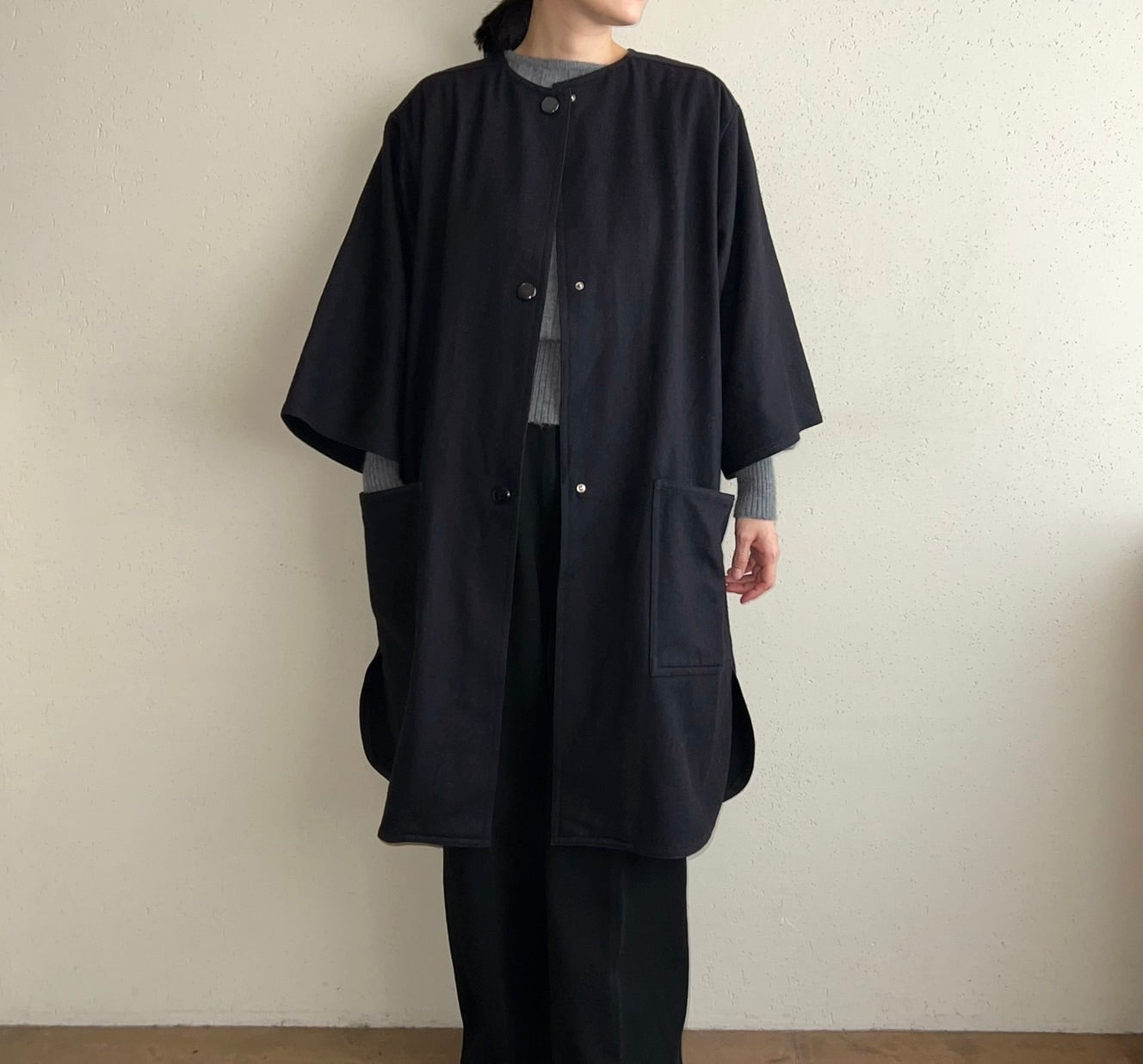 90s Navy Coat
