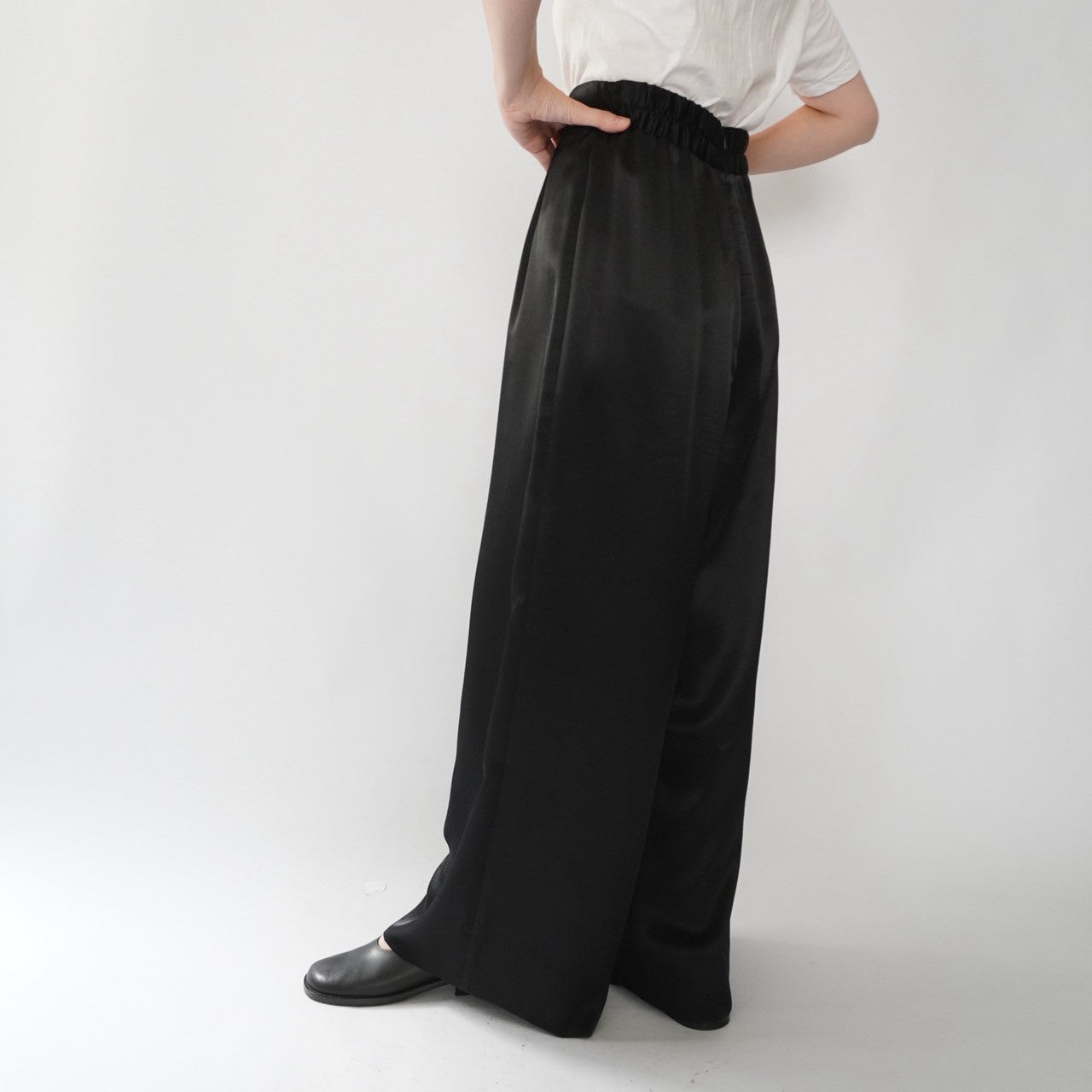 90s Black Wide Pants