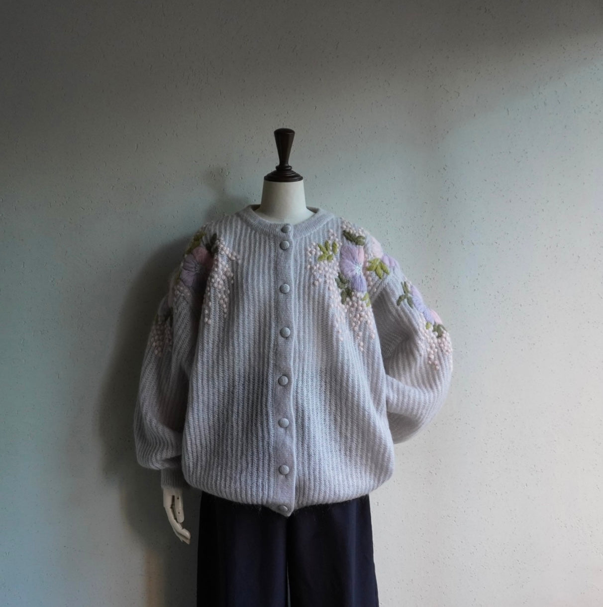 80s EURO Design Mohair Knit Cardigan