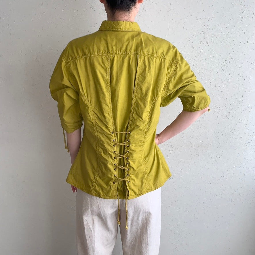 90s EURO Lace Up Shirt
