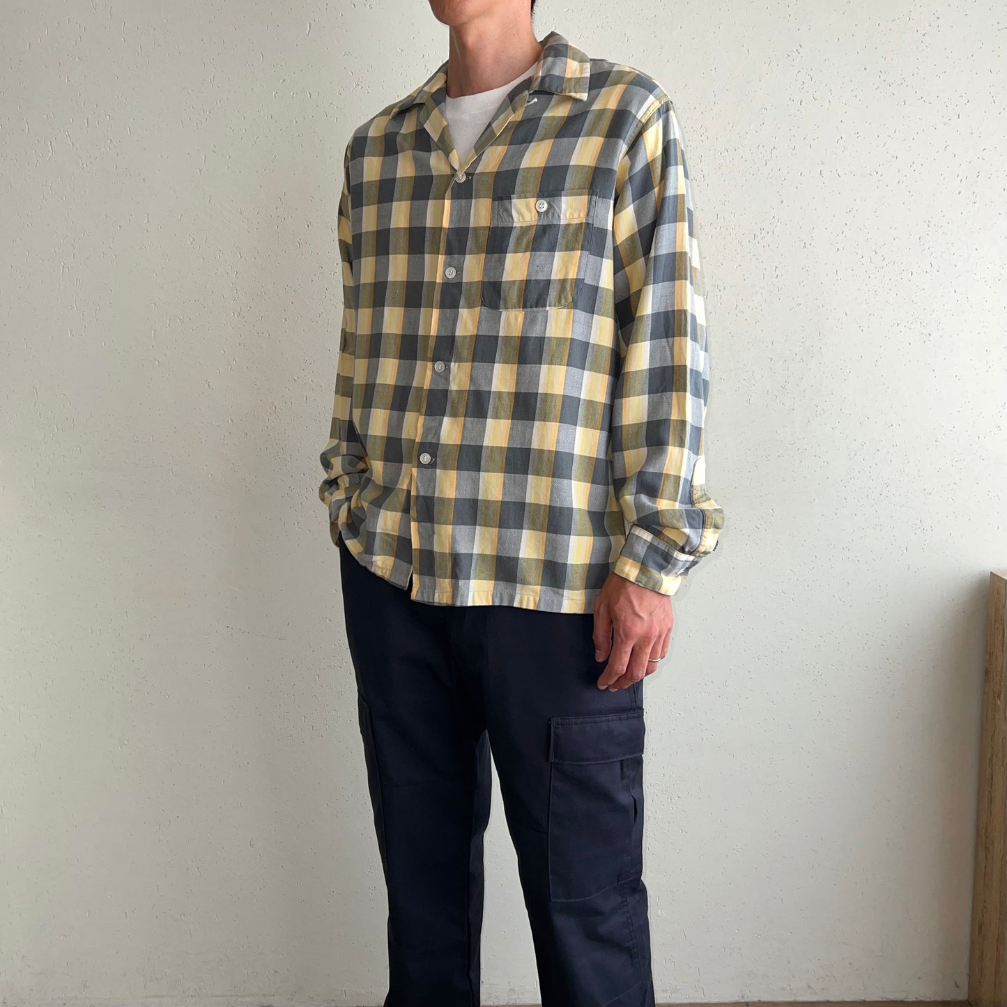 60s "VAN HEUSEN" Plaid Box Shirt