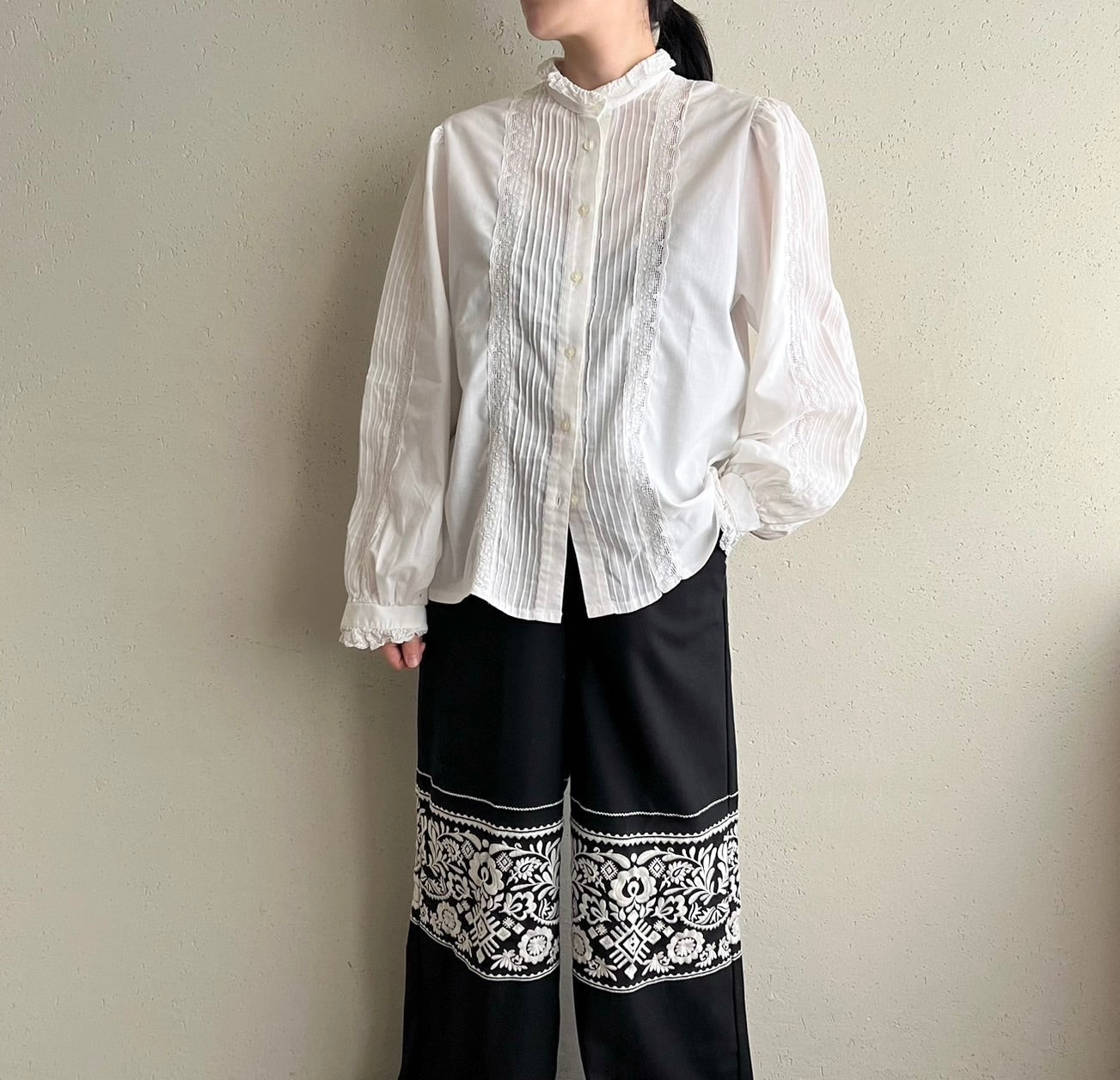 90s Lace Blouse Made in Austria