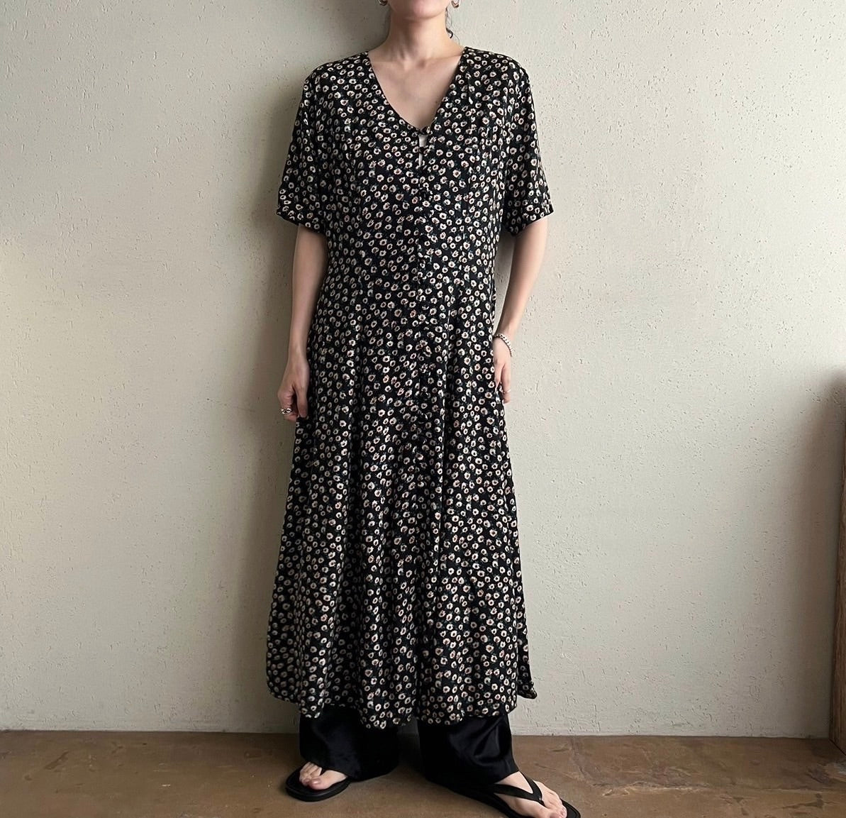 90s Printed Dress Made in Italy