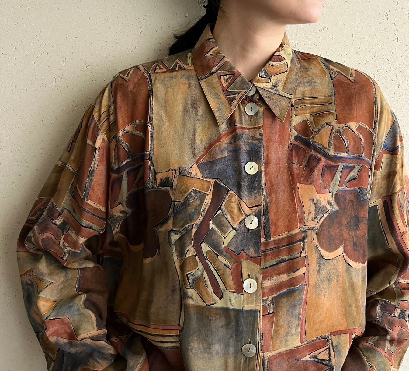 90s EURO Pattern Shirt
