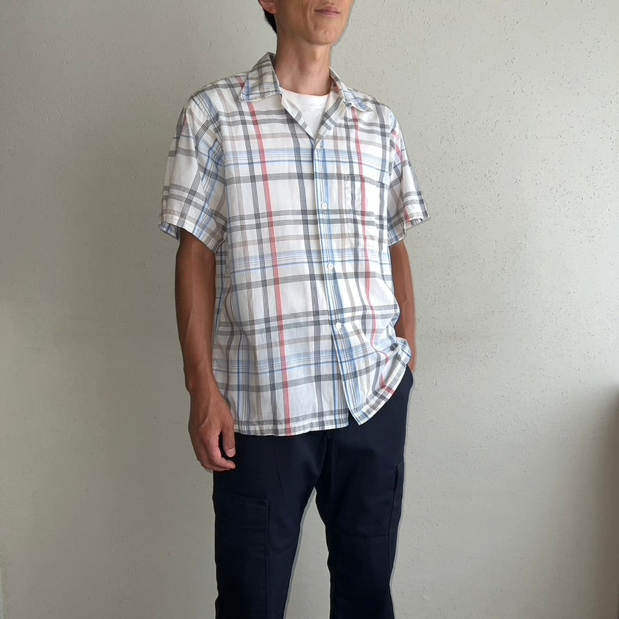 50s "ARROW" Plaid Shirt Made in USA