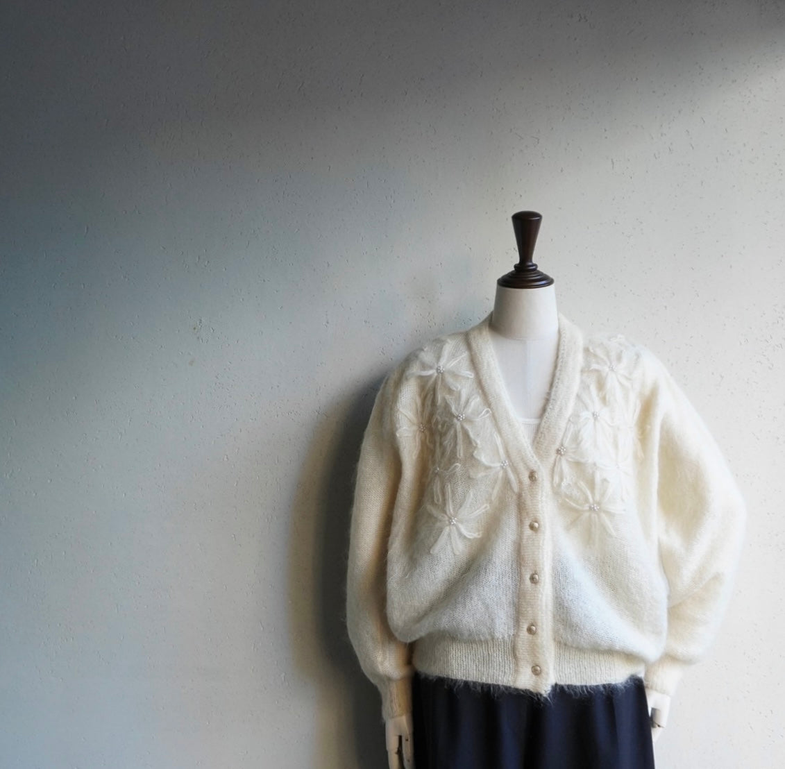 90s Design Mohair Knit Cardigan Made in Italy