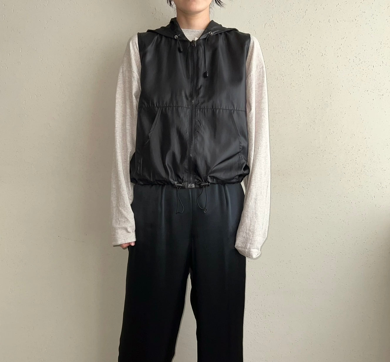 90s Hooded Vest Dead Stock