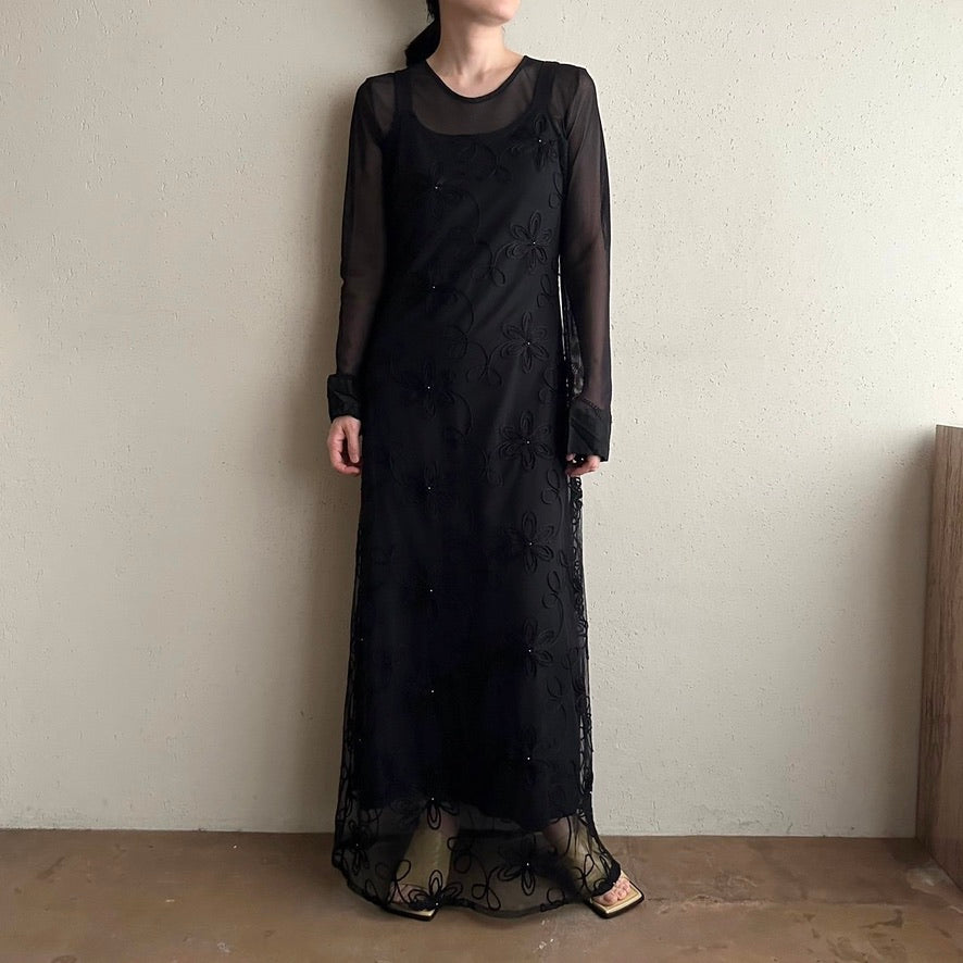 90s Lace Design Dress