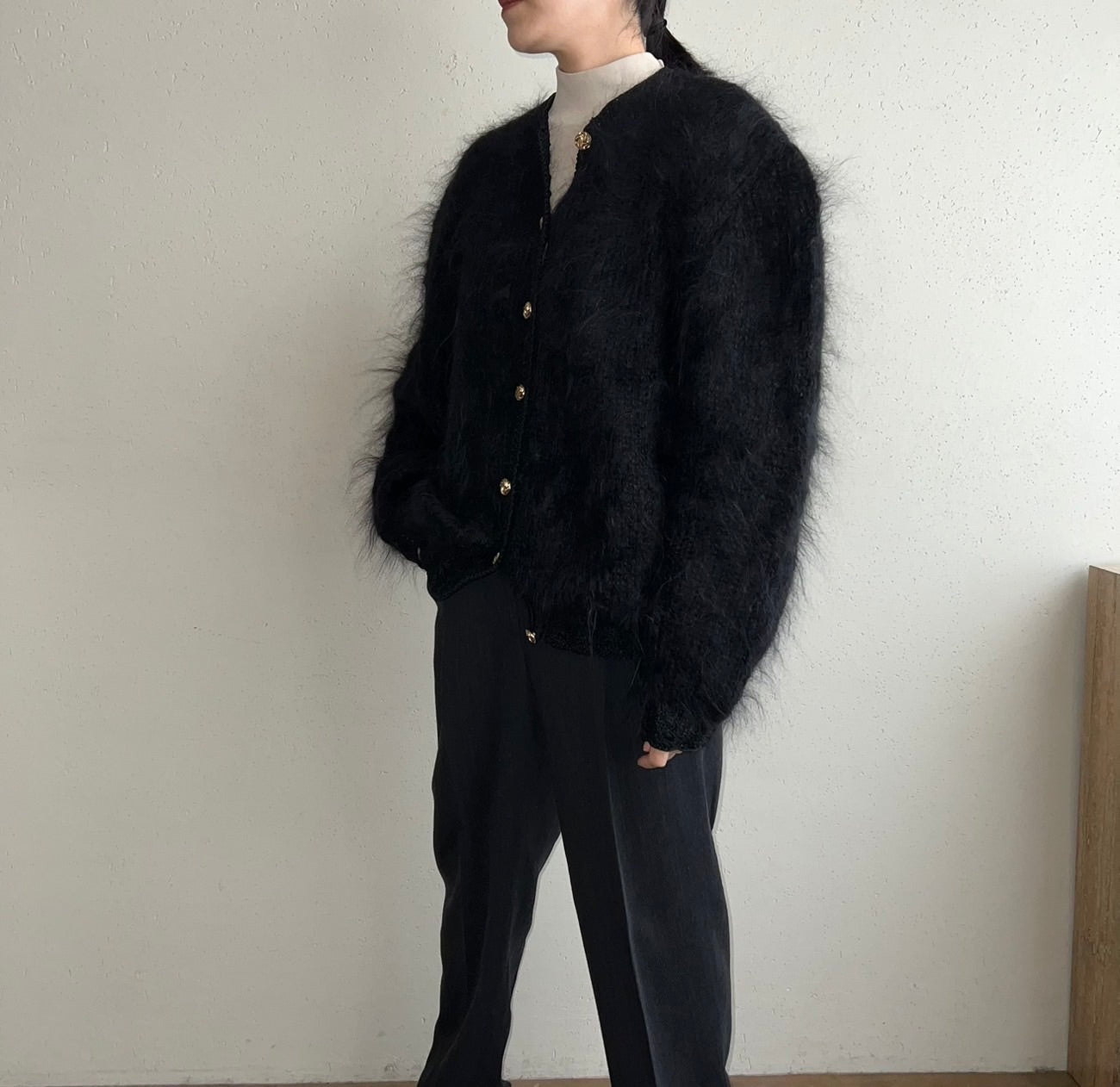 90s Mohair Knit Cardigan Made in Italy