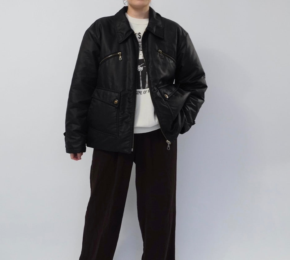 90s Black Jacket Made in Italy
