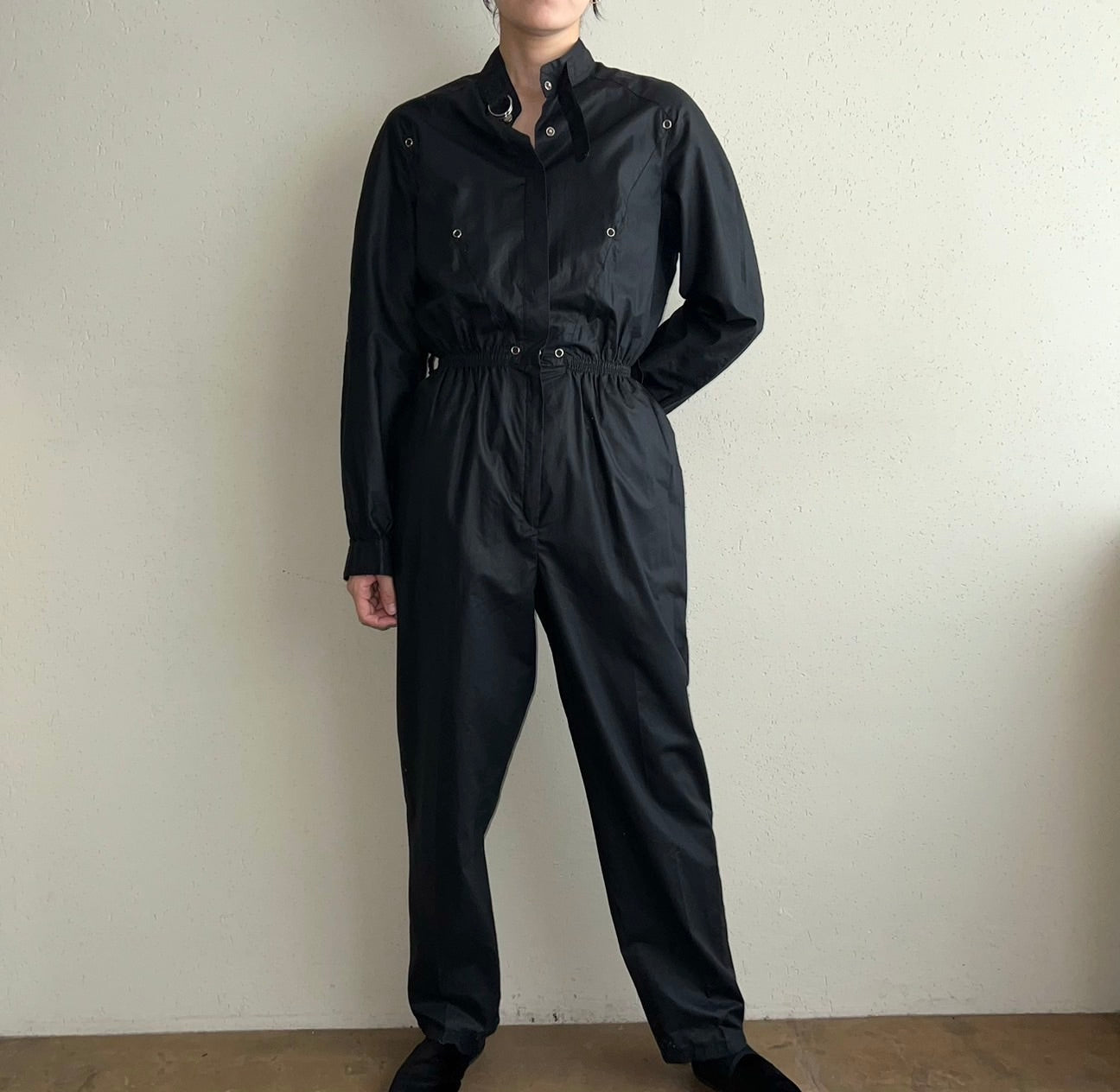90s Black Jumpsuit Made in Australia
