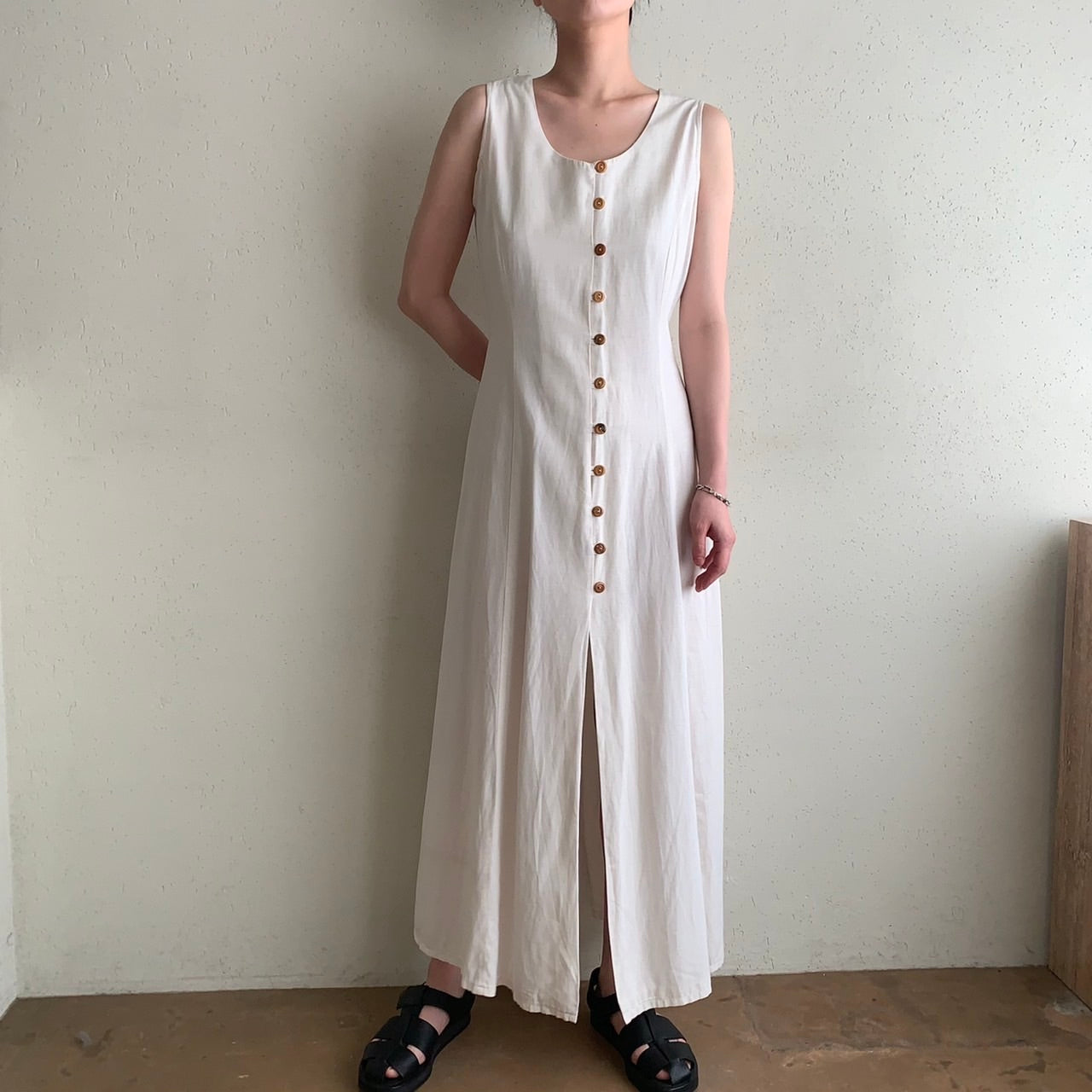 90s Back Lace up Dress Made in Italy