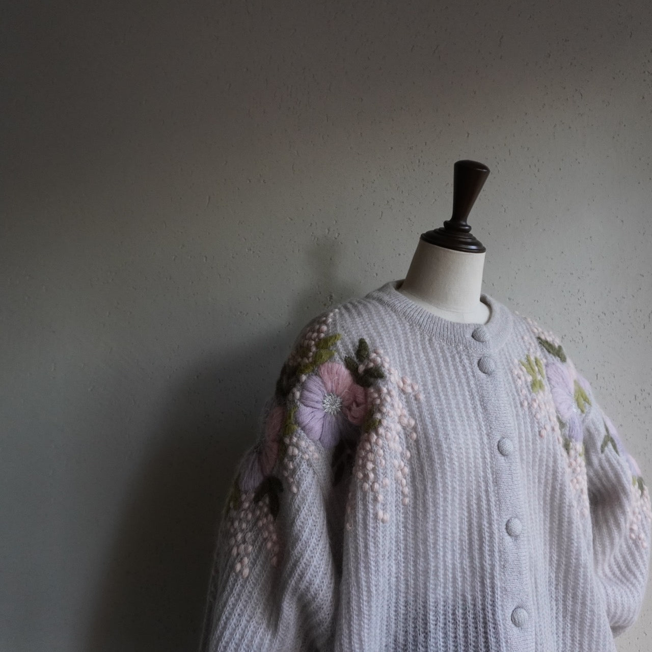 80s EURO Design Mohair Knit Cardigan